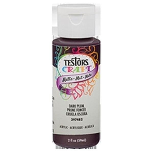 Testors Testor 249334 2 oz Matte Acrylic Craft Paint; Plum 249334